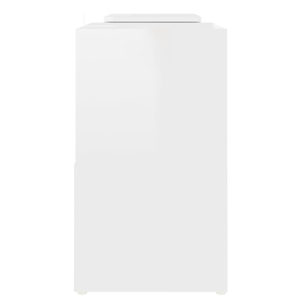 TV-Schrank Hochglanz-Weiß 104x30x52cm Holzwerkstoff