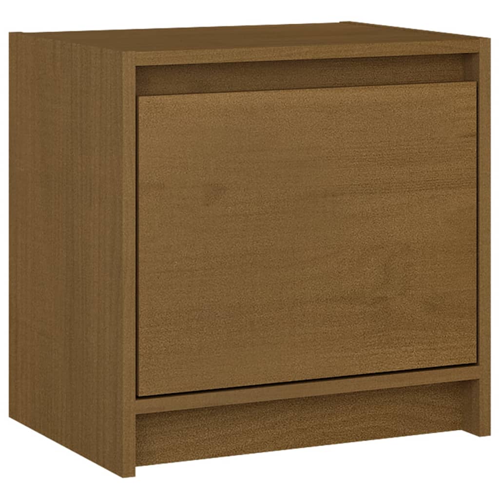 Nachtschrank Honigbraun 40x30,5x40 cm Massivholz Kiefer