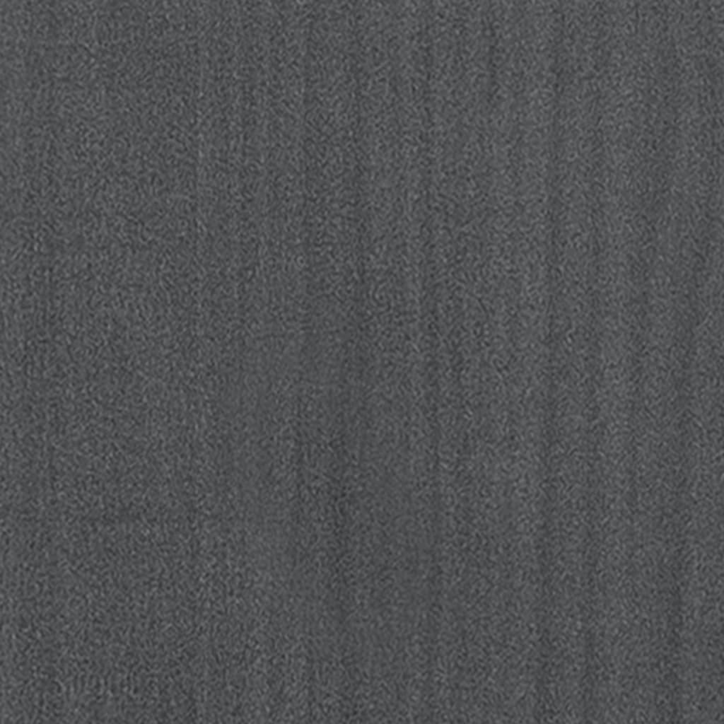 Bücherregal Raumteiler Grau 100x30x71,5 cm Massivholz Kiefer