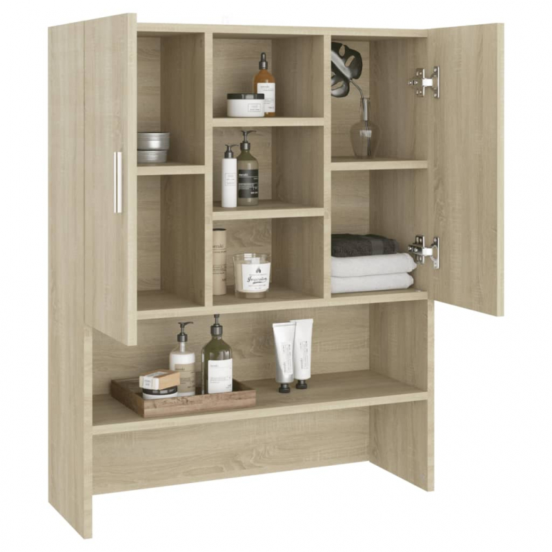 Waschmaschinenschrank Sonoma-Eiche 70,5x25,5x90 cm