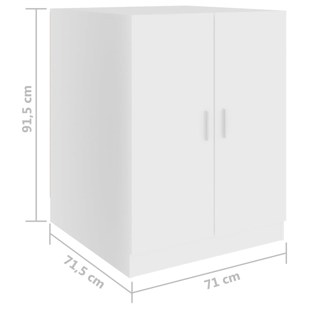 Waschmaschinenschrank Weiß 71x71,5x91,5 cm