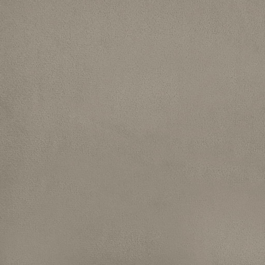 Fußhocker Hellgrau 78x56x32 cm Samt