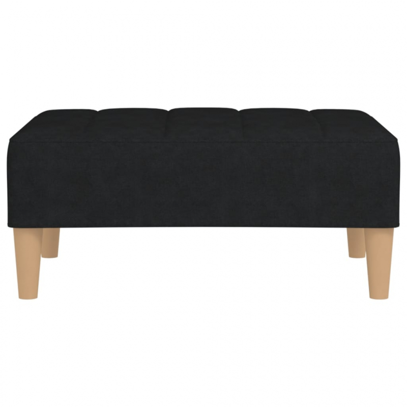 Fußhocker Schwarz 78x56x32 cm Stoff