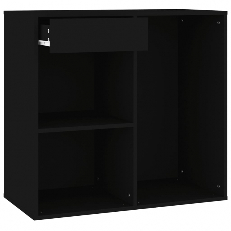 Kosmetikschrank Schwarz 80x40x75 cm Holzwerkstoff