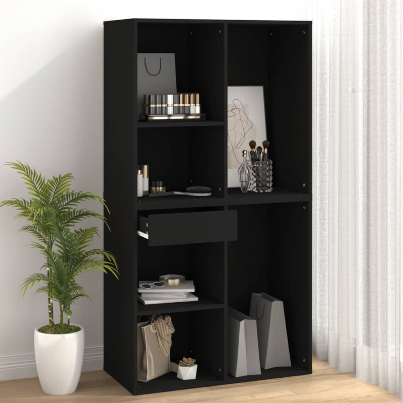 Kosmetikschrank Schwarz 80x40x75 cm Holzwerkstoff