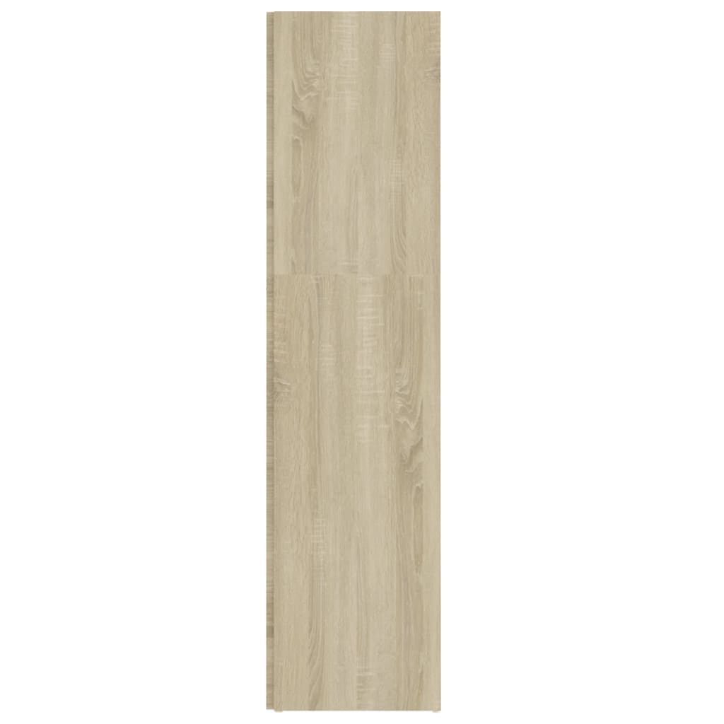 Eckregal Sonoma-Eiche 33x33x132 cm Holzwerkstoff