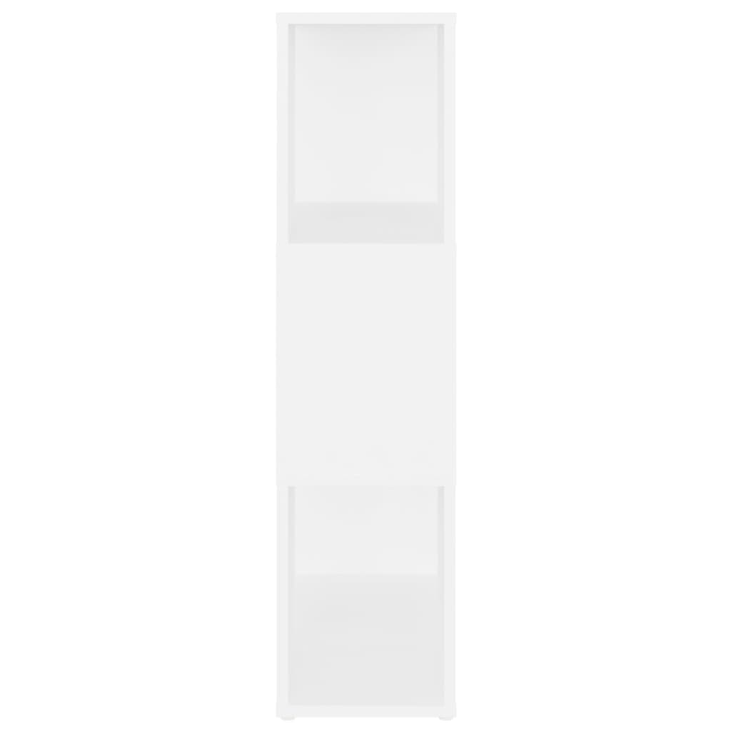 Bücherregal Raumteiler Weiß 60x24x94 cm Holzwerkstoff