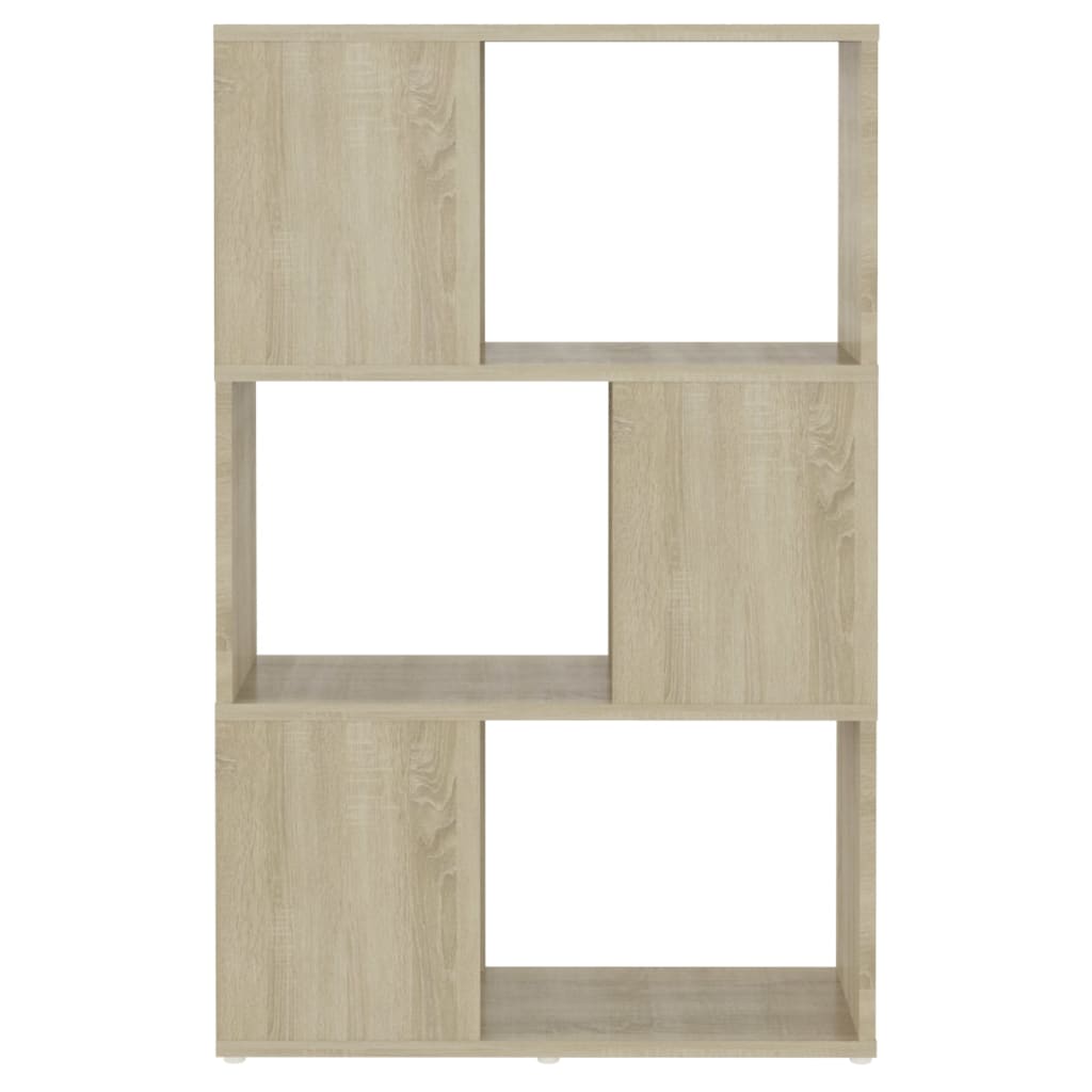 Bücherregal Raumteiler Sonoma-Eiche 60x24x94 cm Holzwerkstoff