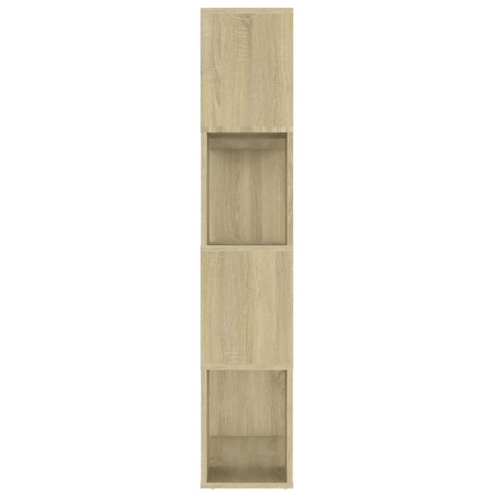 Bücherregal Raumteiler Sonoma-Eiche 80x24x124,5cm Holzwerkstoff
