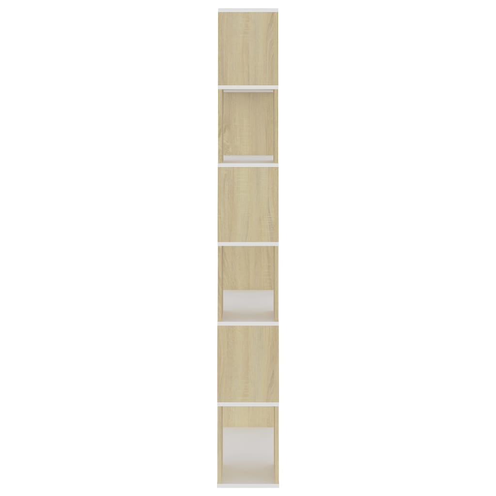 Bücherregal Raumteiler Sonoma-Eiche 80x24x186 cm Holzwerkstoff