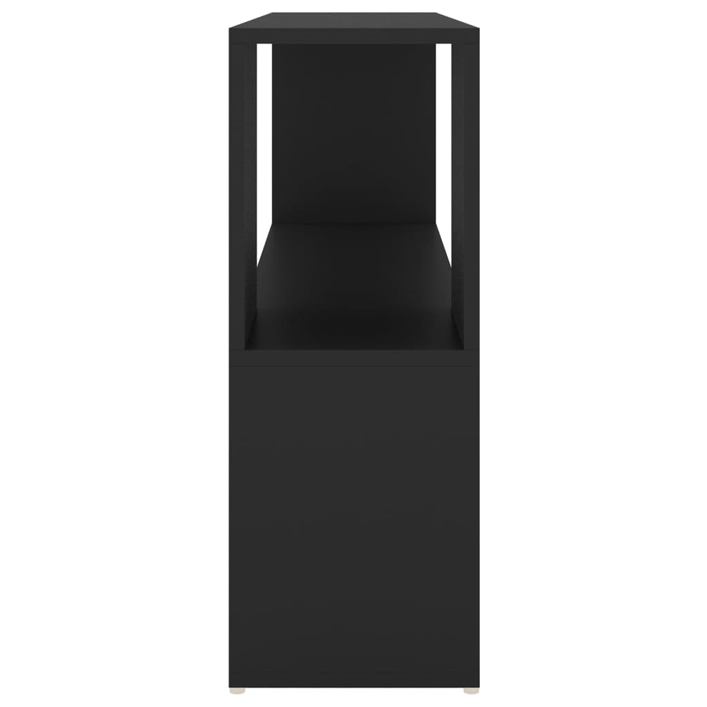 Bücherregal Schwarz 100x24x63 cm Holzwerkstoff