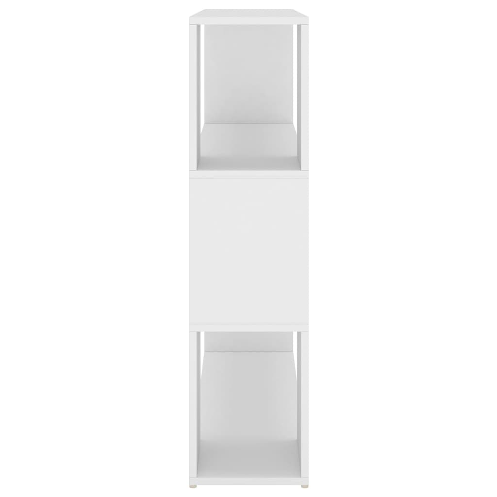 Bücherregal Raumteiler Weiß 100x24x94 cm