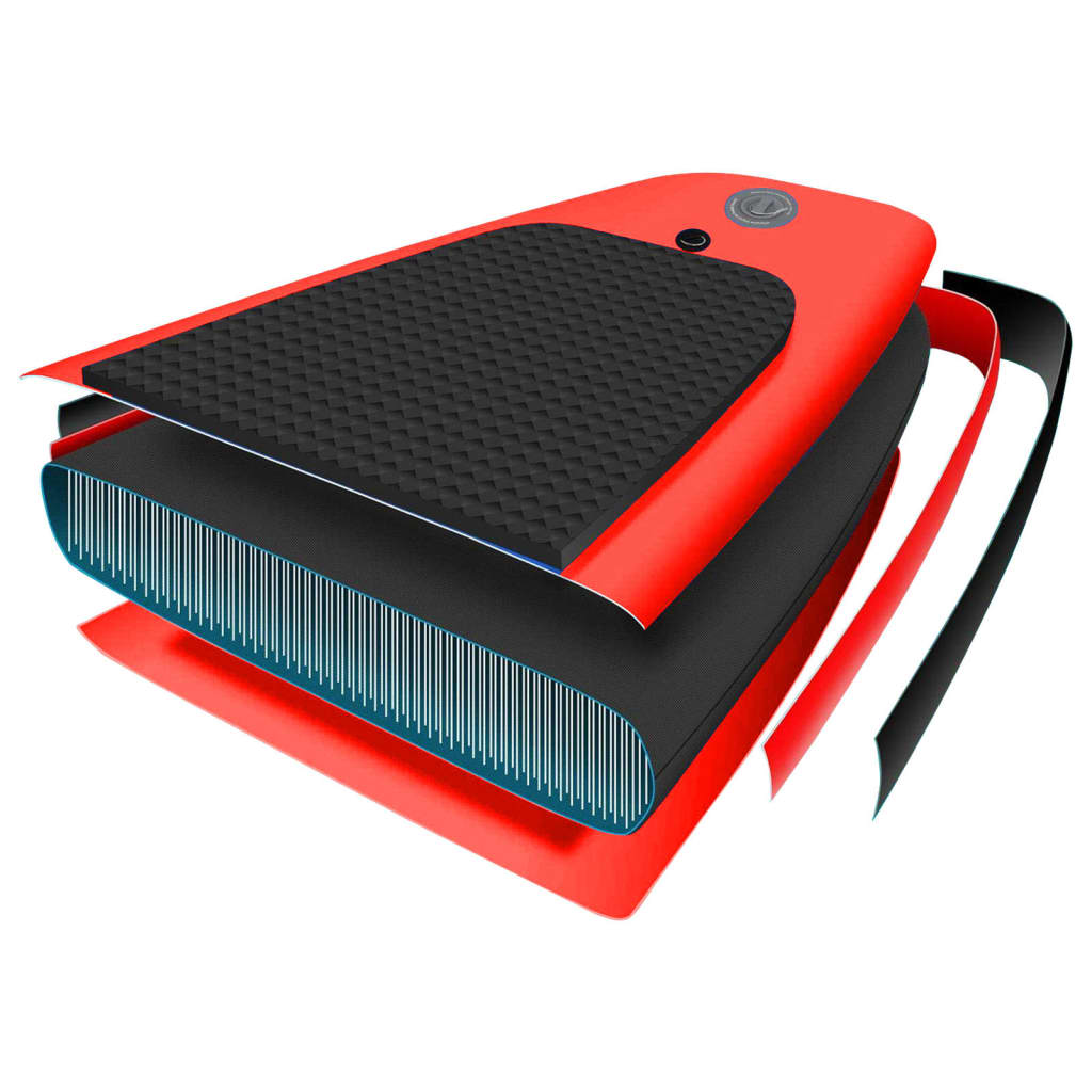 SUP-Board-Set Aufblasbar Rot 300x76x10 cm