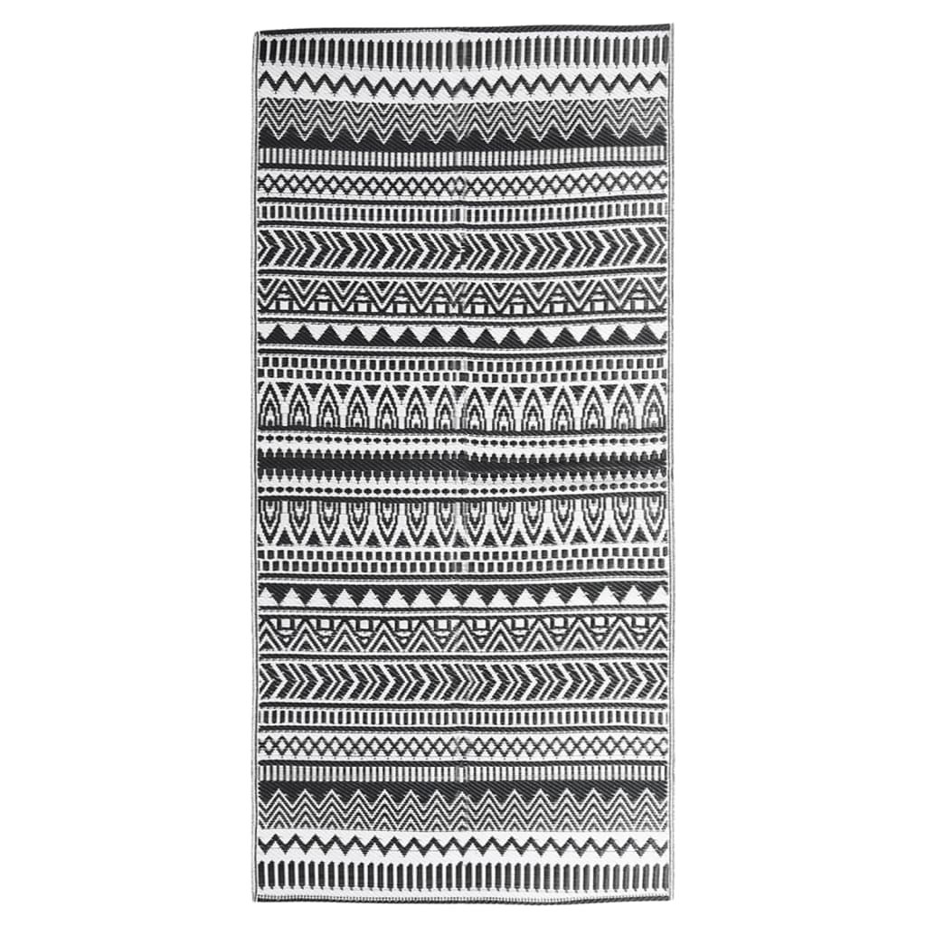 Outdoor-Teppich ARAKIL Schwarz 80x150 cm PP
