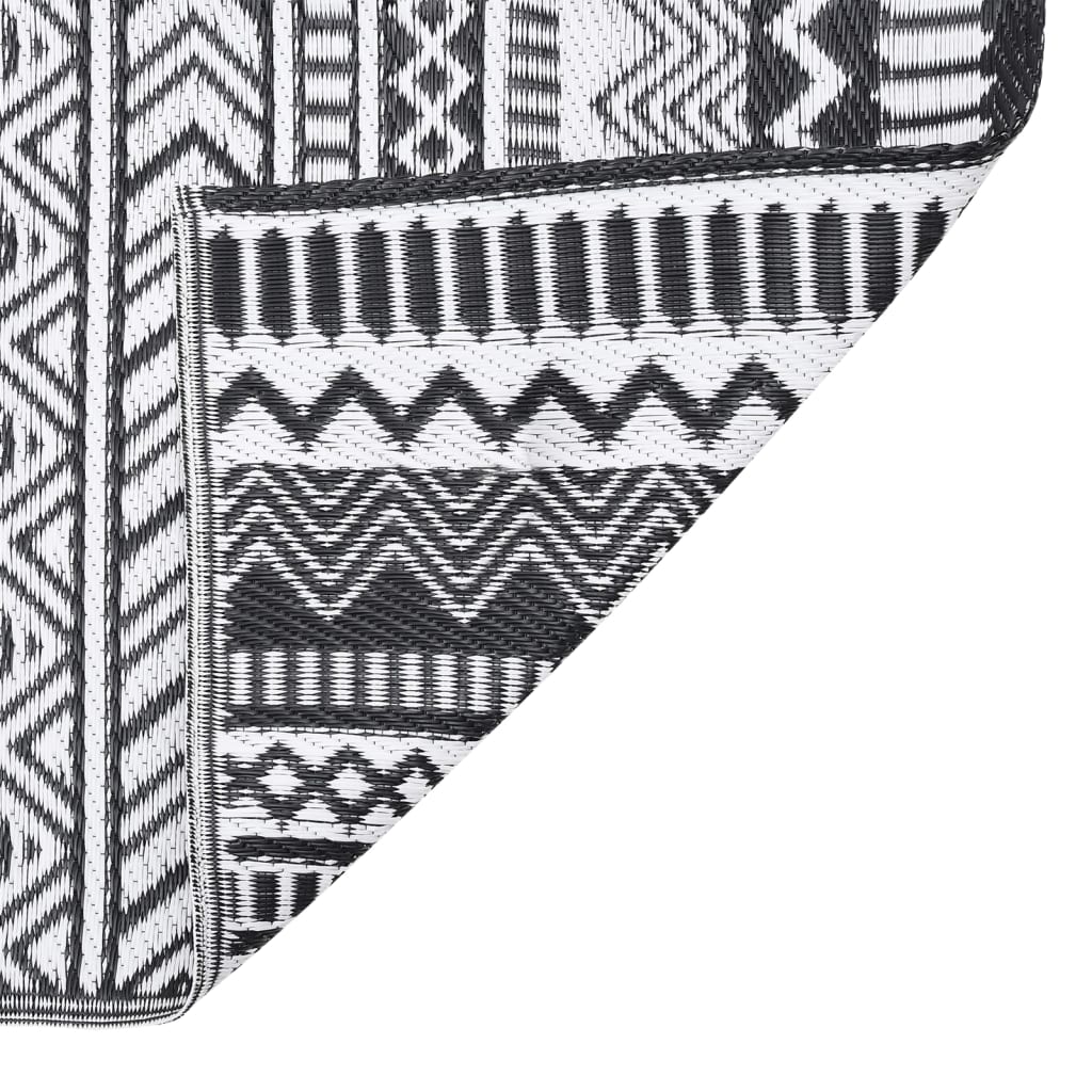 Outdoor-Teppich ARAKIL Schwarz 80x150 cm PP