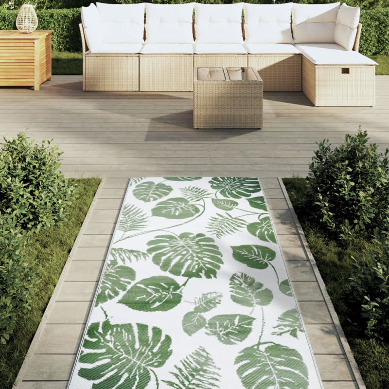 Outdoor-Teppich ARAKIL Grün 80x250 cm PP