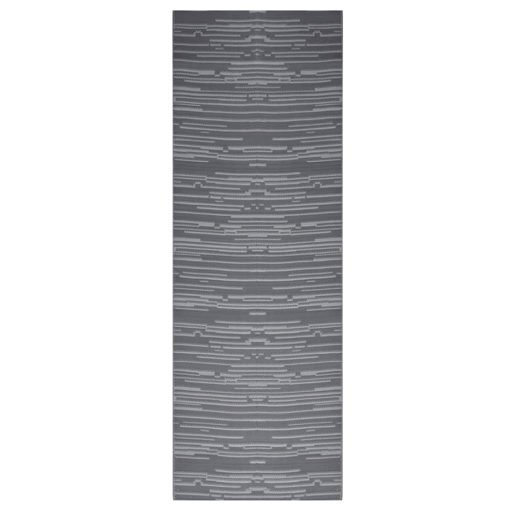 Outdoor-Teppich Anthrazit 80x250 cm PP