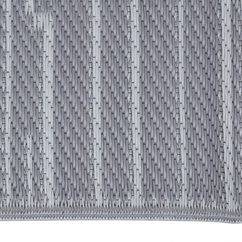 Outdoor-Teppich Anthrazit 80x250 cm PP