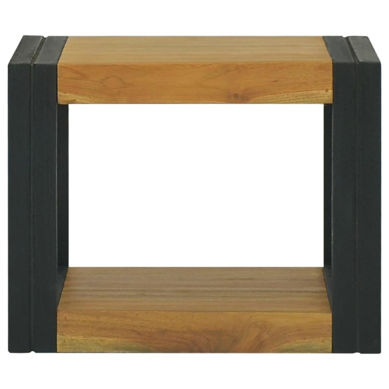 Wand-Badregal 45x45x35 cm Massivholz Teak