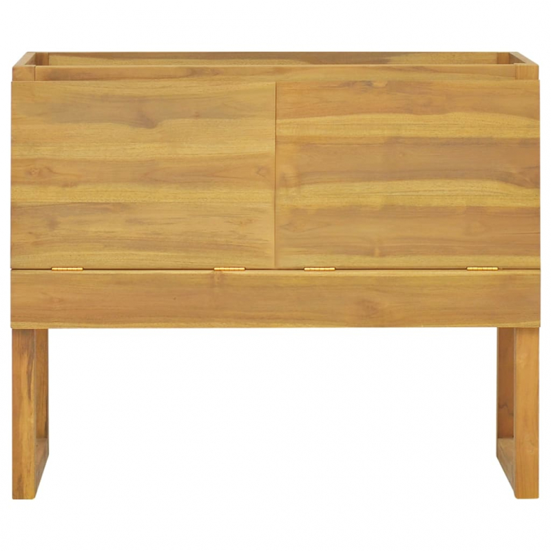 Badschrank 90x45x75 cm Massivholz Teak