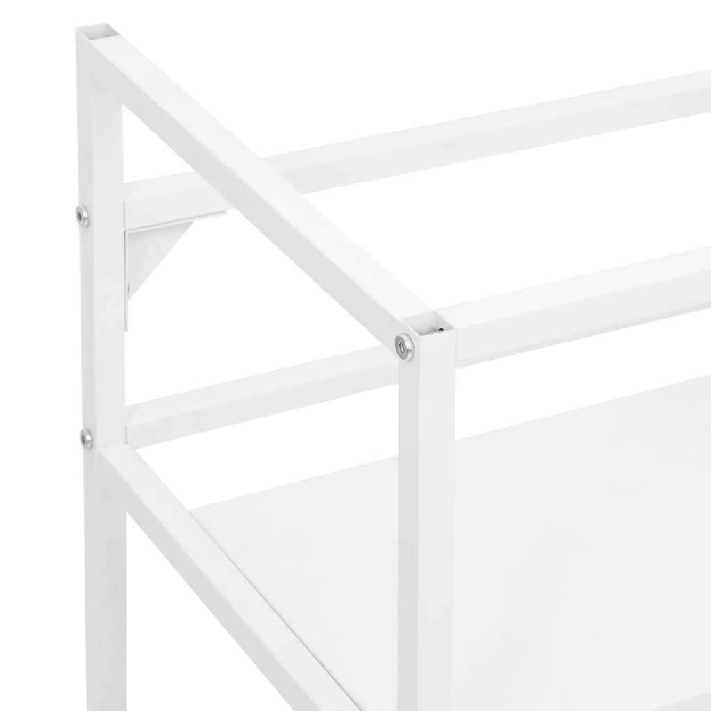 Badezimmer Waschtischgestell Weiß 79x38x83 cm Eisen