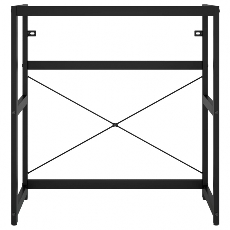 Badezimmer Waschtischgestell Schwarz 79x38x83 cm Eisen
