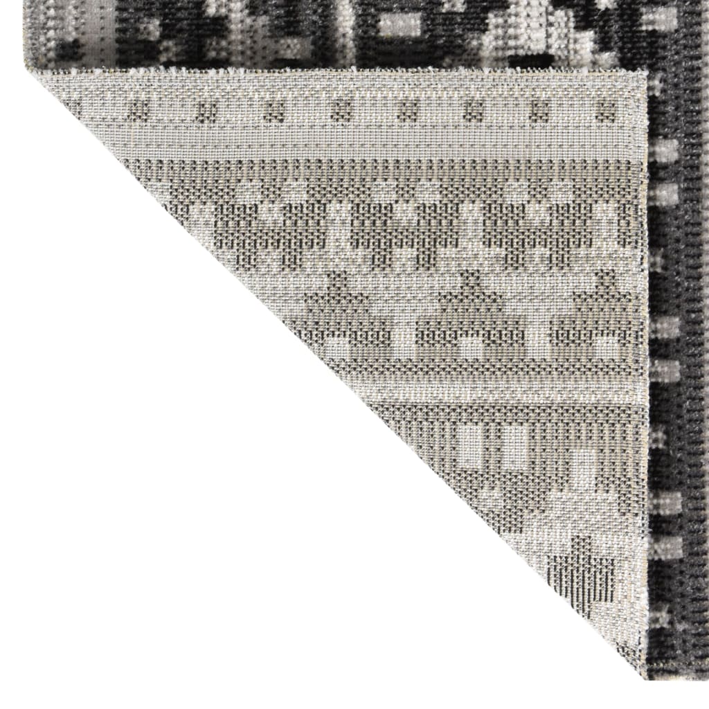 Outdoor-Teppich Flachgewebe 115x170 cm Dunkelgrau