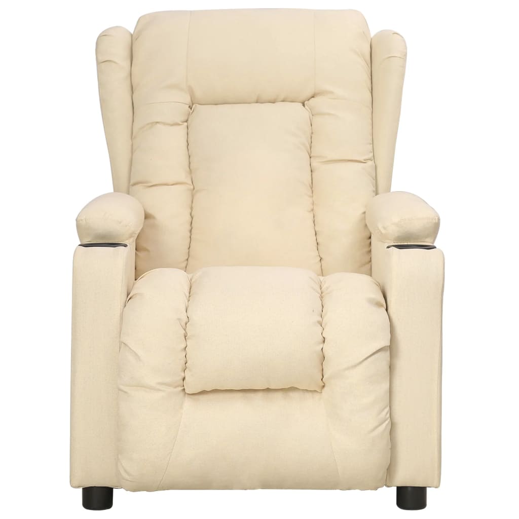 Relaxsessel Creme Stoff