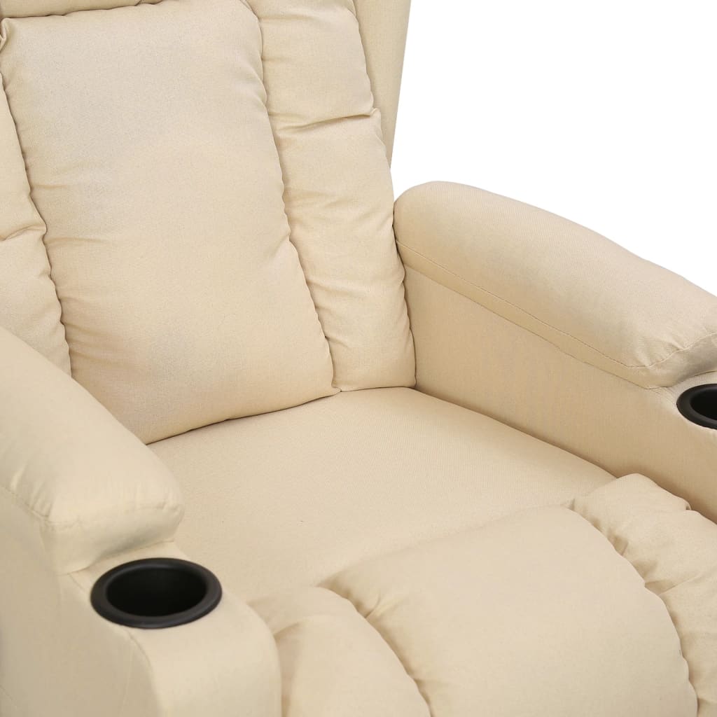 Relaxsessel Creme Stoff