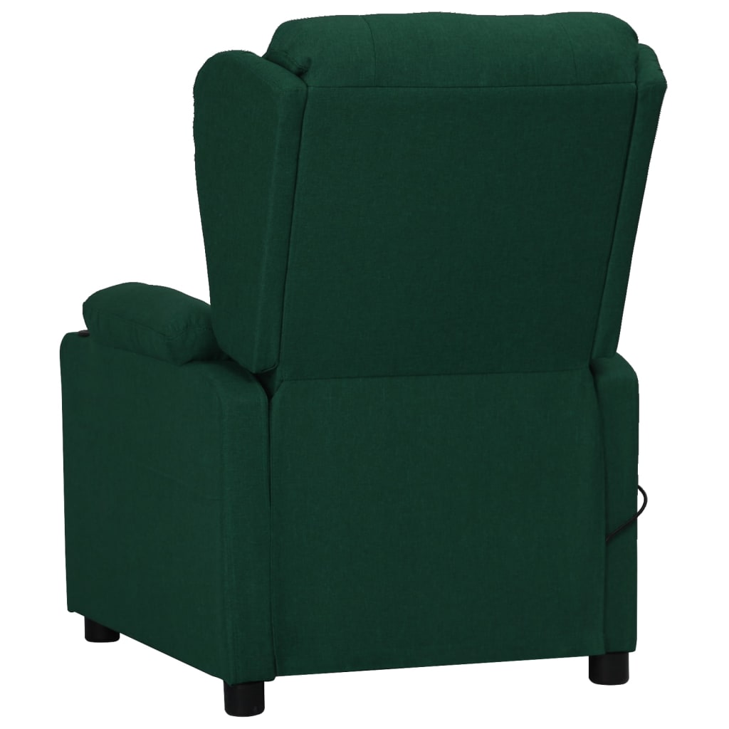 Massagesessel Dunkelgrün Stoff