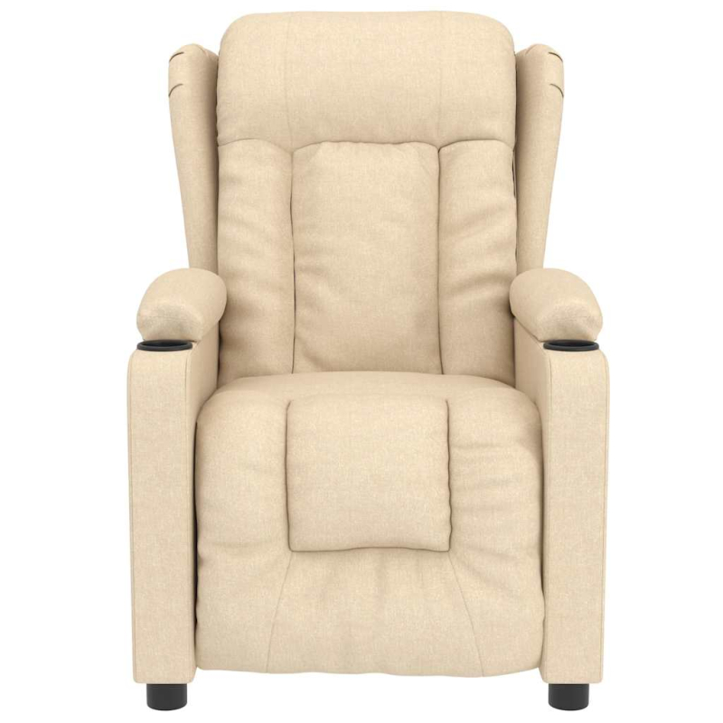 Massagesessel Creme Stoff