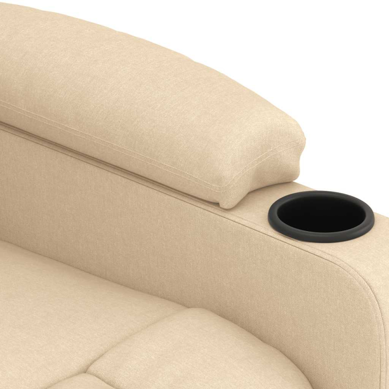 Massagesessel Creme Stoff