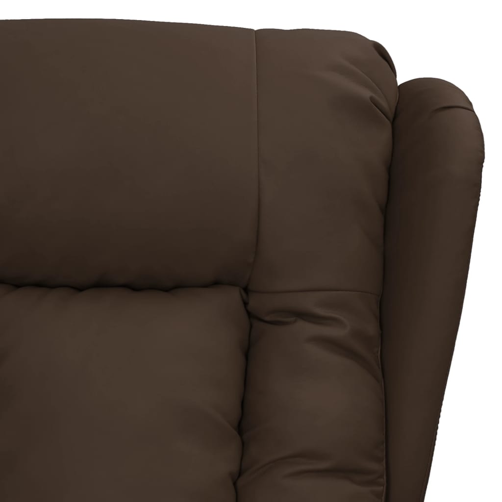Relaxsessel Braun Kunstleder