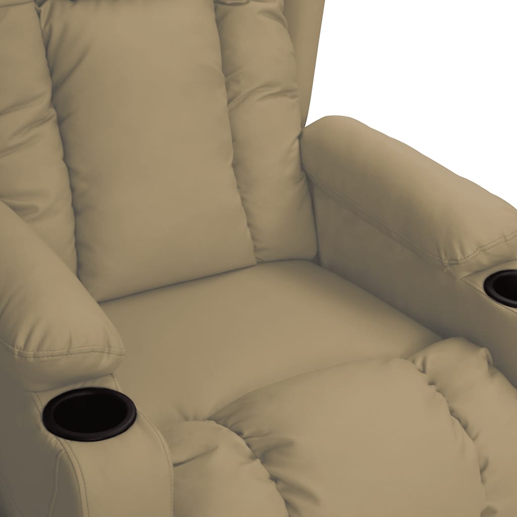 Relaxsessel Cappuccino-Braun Kunstleder