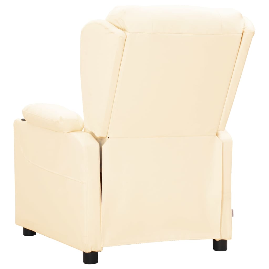 Relaxsessel Creme Kunstleder