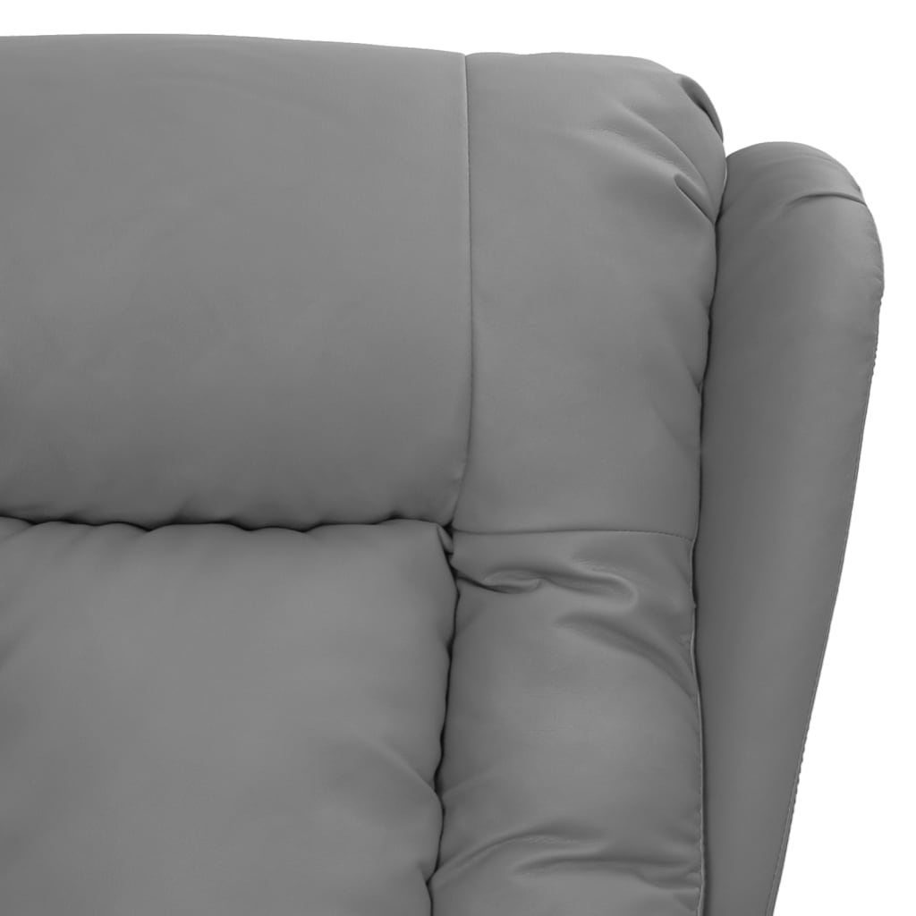 Relaxsessel Grau Kunstleder
