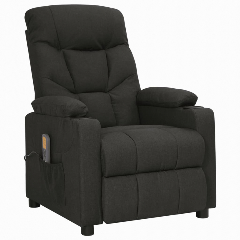 Massagesessel Schwarz Stoff