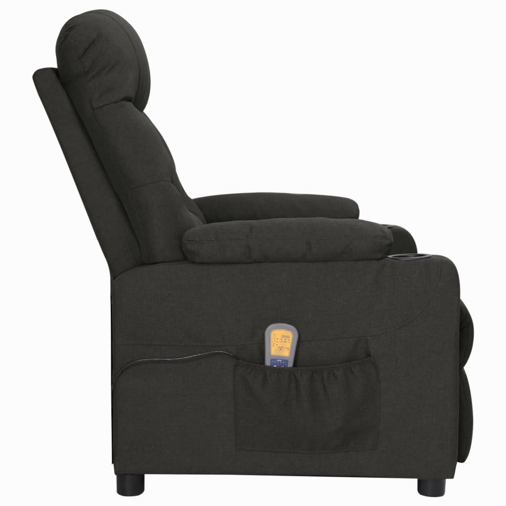 Massagesessel Schwarz Stoff