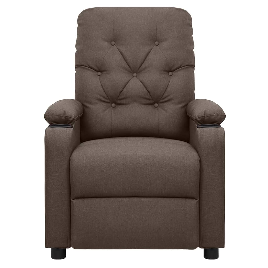 Relaxsessel Braun Stoff