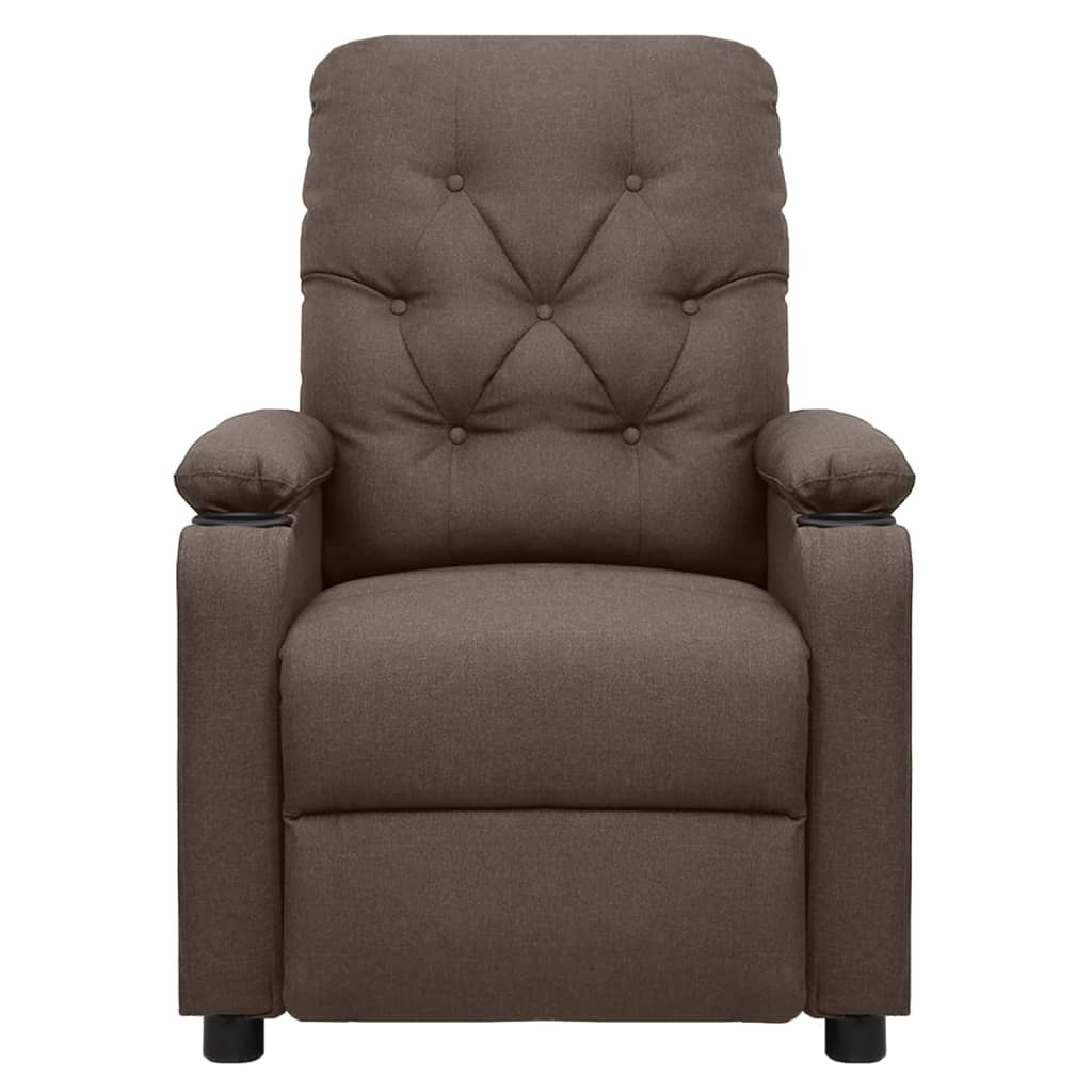Massagesessel Braun Stoff