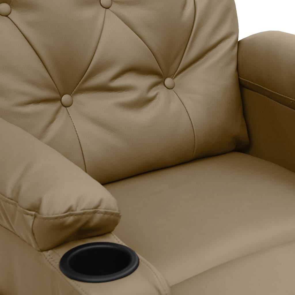 Relaxsessel Cappuccino-Braun Kunstleder