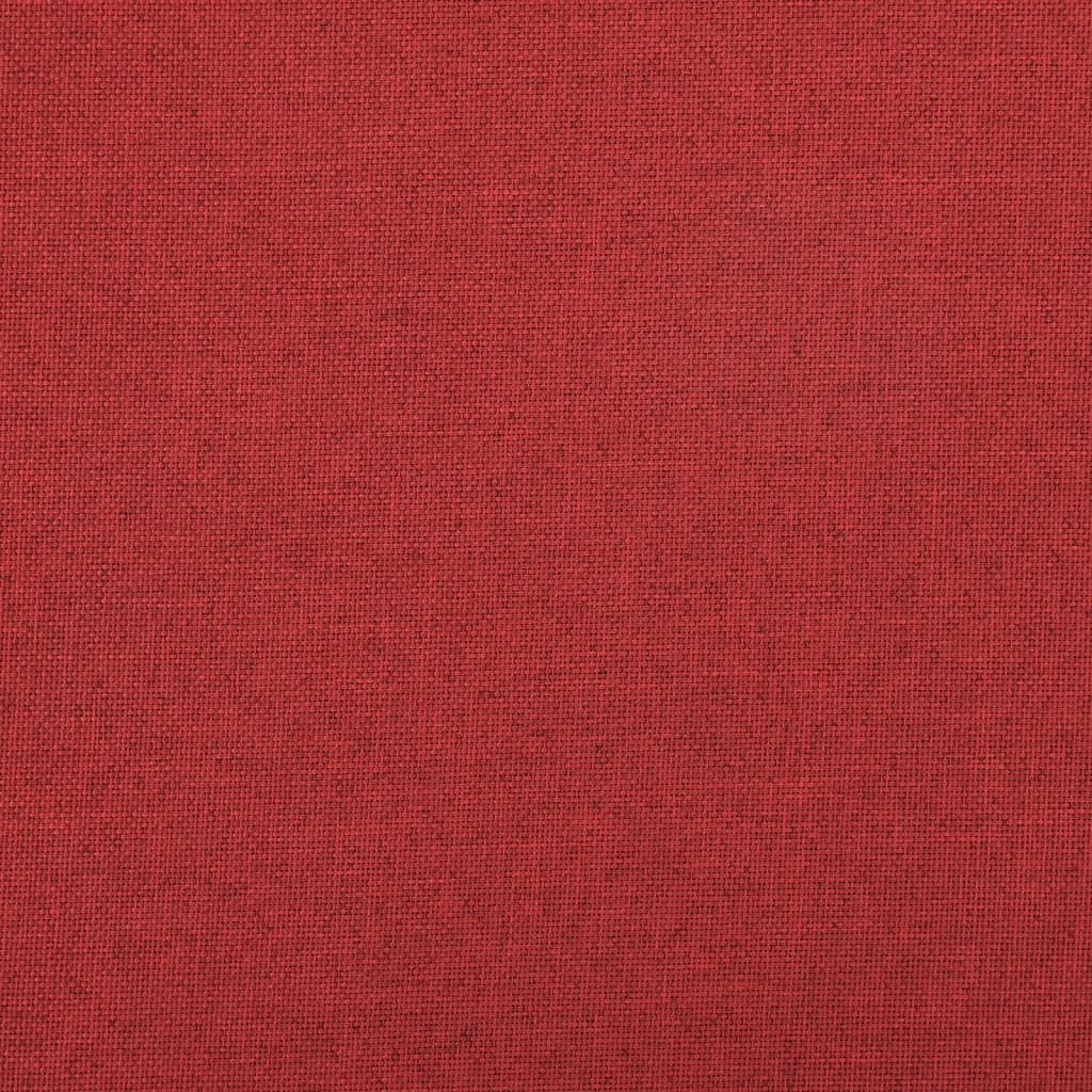 Hocker mit Stauraum Weinrot Leinenoptik