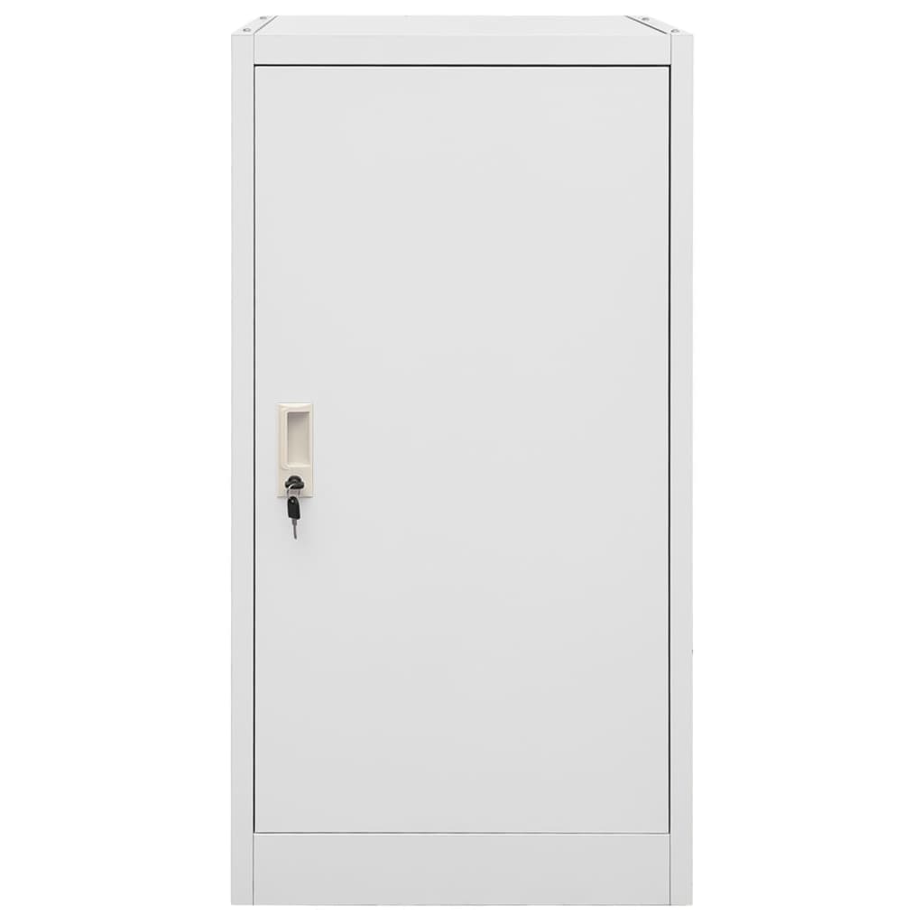 Sattelschrank Hellgrau 53x53x105 cm Stahl