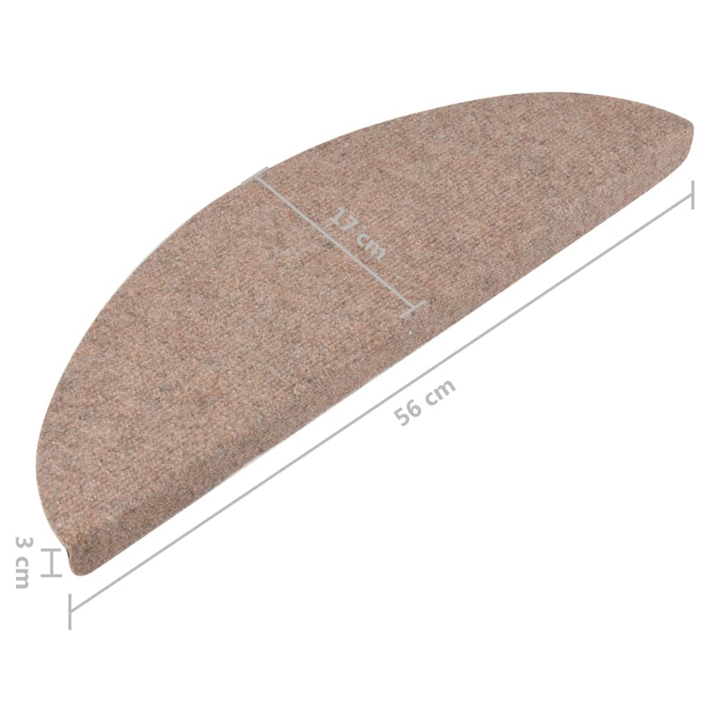 Stufenmatten Selbstklebend 15 Stk. 56x17x3 cm Beige