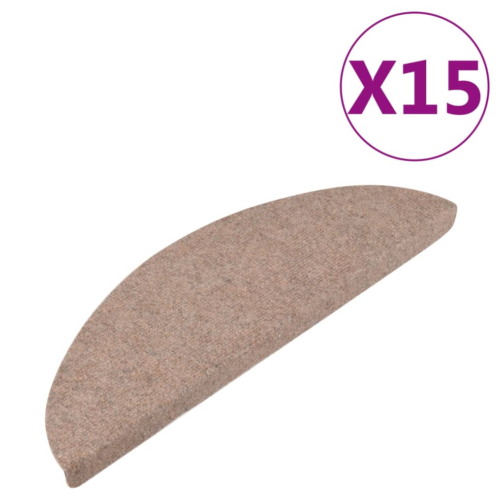 Stufenmatten Selbstklebend 15 Stk. 65x22,5x3,5 cm Beige