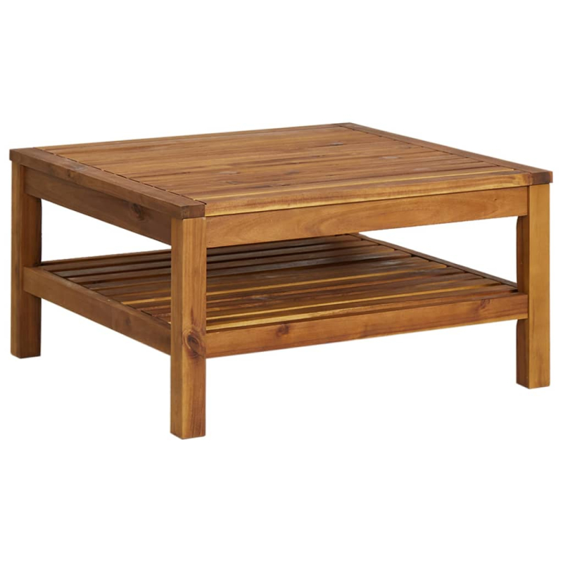 11-tlg. Garten-Lounge-Set mit Auflage Massivholz Akazie
