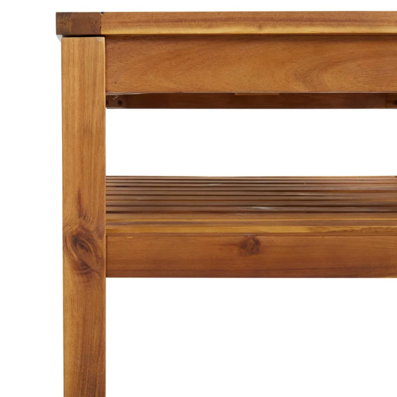 11-tlg. Garten-Lounge-Set mit Auflage Massivholz Akazie