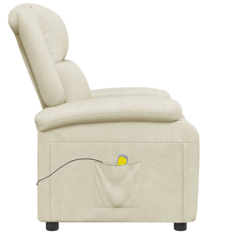 Massagesessel Cremeweiß Kunstleder