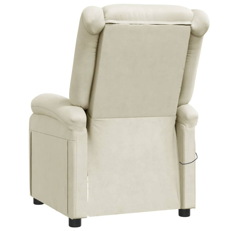 Massagesessel Cremeweiß Kunstleder