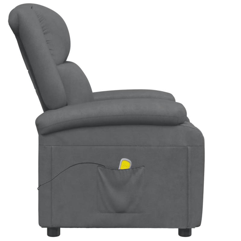 Massagesessel Grau Kunstleder